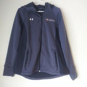 Under Armour women's size blue, red and white hooded jacket